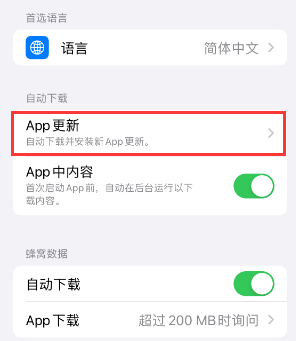 岳池苹果15维修中心如何让iPhone15APP自动更新